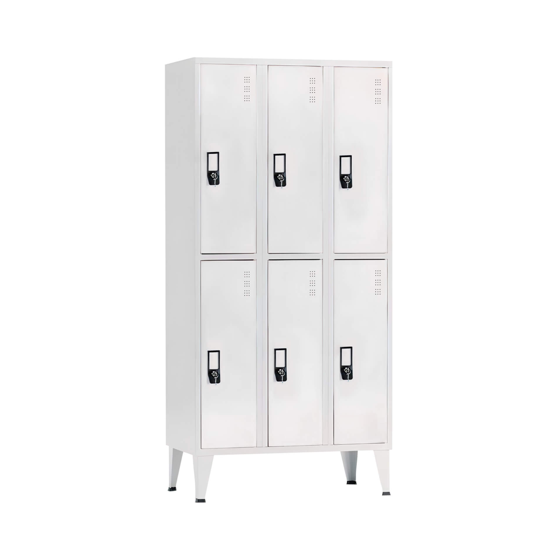 Product Triple Cabinet, 6 lockers, Metal